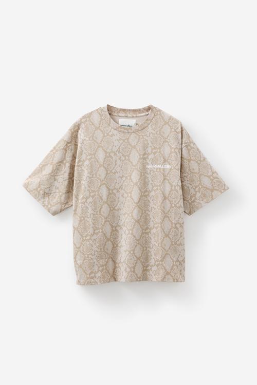Open Gallery Box Fit Tshirt - Og Snakeskin/Open Mind