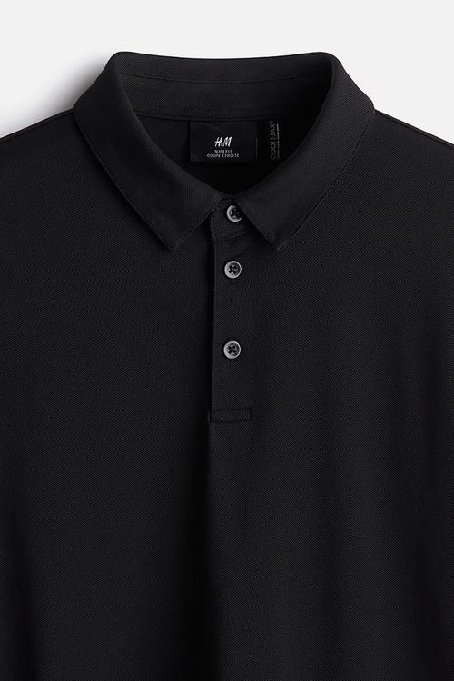 Coolmax? slim fit polo shirt - black