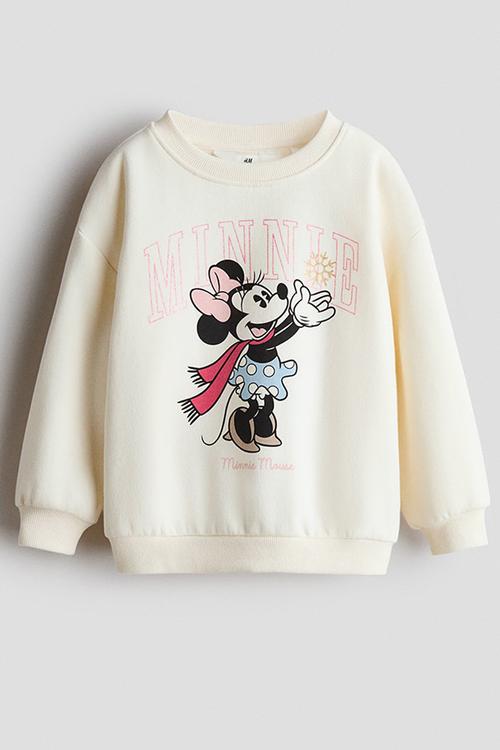 Printed sweatshirt - white/minnie mouse