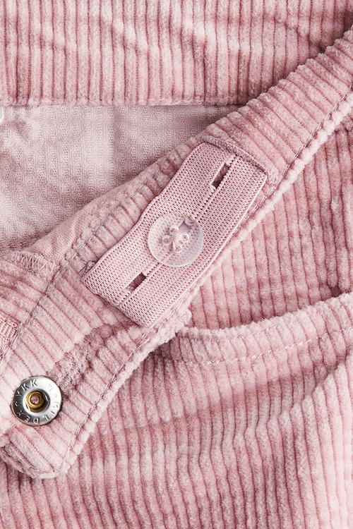 Wide cotton corduroy trousers - pink