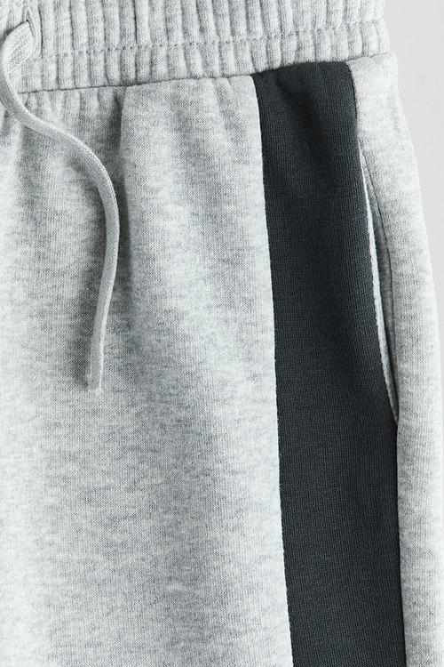 Colour-blocked joggers - light grey marl