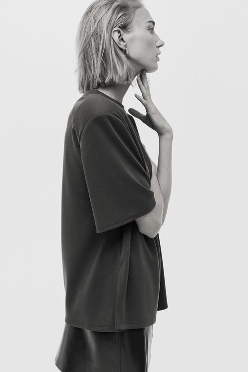 Modal-blend top - dark grey