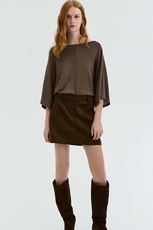Oversized top - dark mole