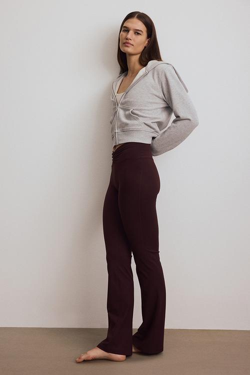 Flared yoga leggings with softmove? - chocolate plum purple