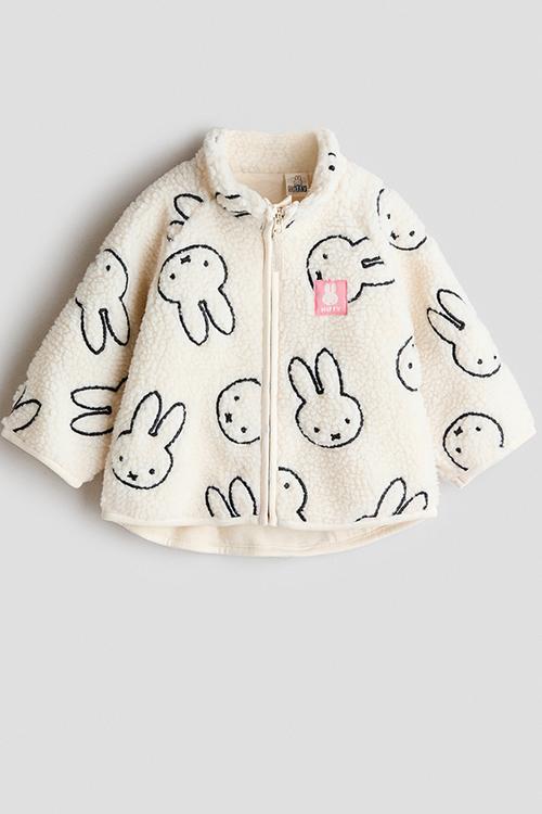 Teddy jacket - cream/miffy
