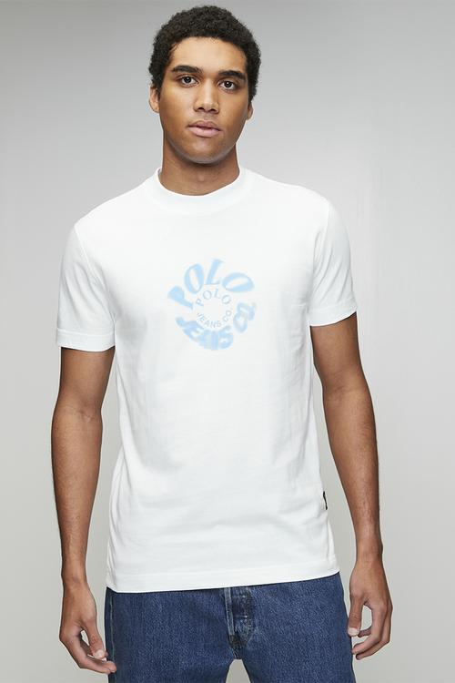 Alex Pjc Ss Spiral Logo Tee - White