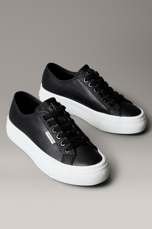 Vulcanized Flatform Lace Up - Black