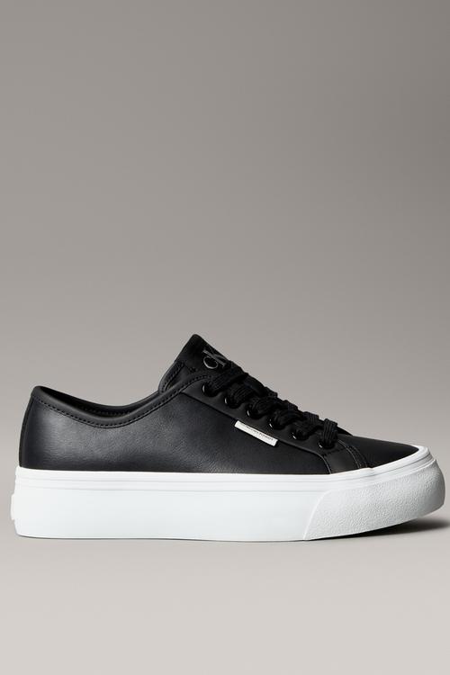 Vulcanized Flatform Lace Up - Black
