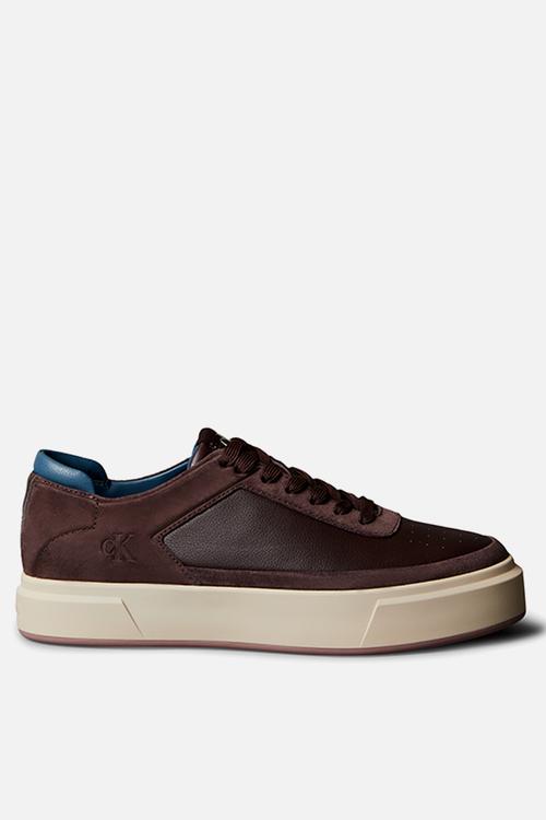 Basket Cupsole Laceup - Bordeaux/Muddy Brown/Navy Teal