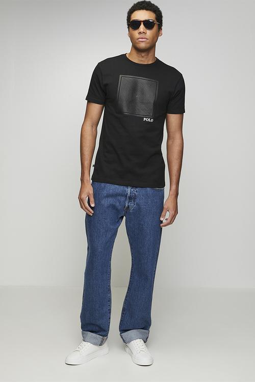 Phila Block Hd Print Ss Tee - Black