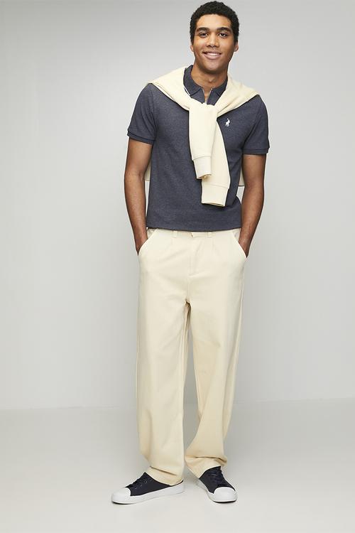 Quinton Pjc Pleated Twill Pants - Stone