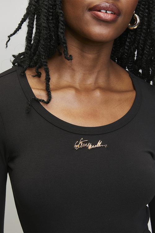 Ladies billy long sleeve bodysuit - black
