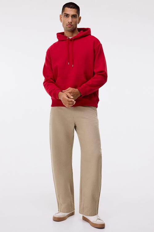 Loose fit hoodie - red