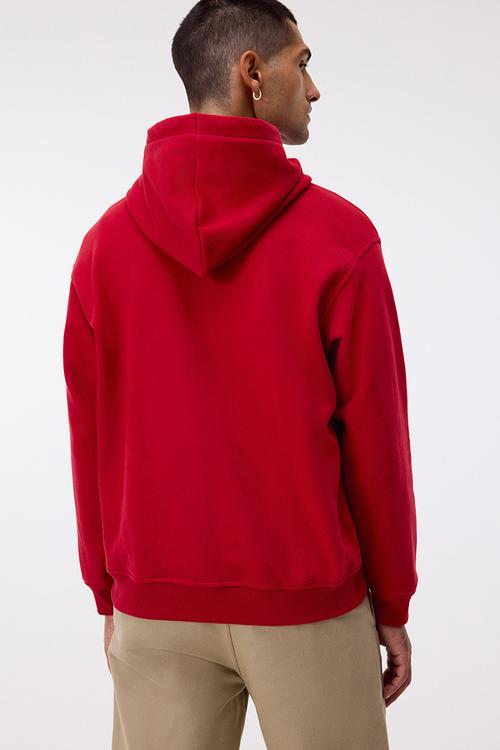 Loose fit hoodie - red
