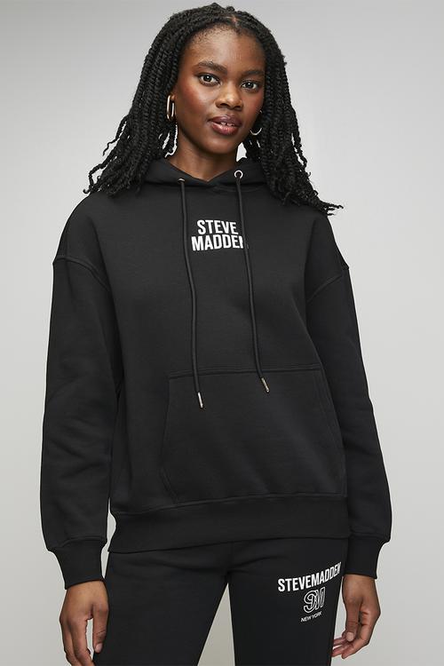 Ladies amina hooded sweat - black