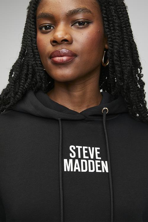 Ladies amina hooded sweat - black