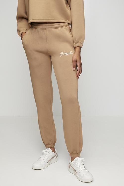 Ladies brittany slim scuba jogger - mid caramel
