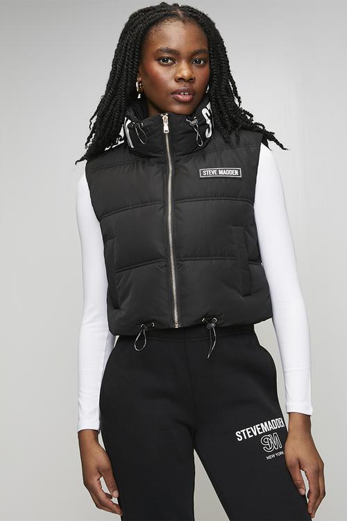 Ladies rebecca padded gillet - black