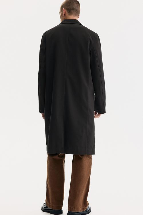 Single-breasted coat - black