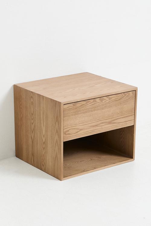 Amal Floating Bedside Table - Natural