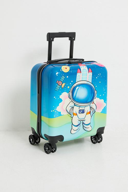 Astronaut trolley bag - blue/multi