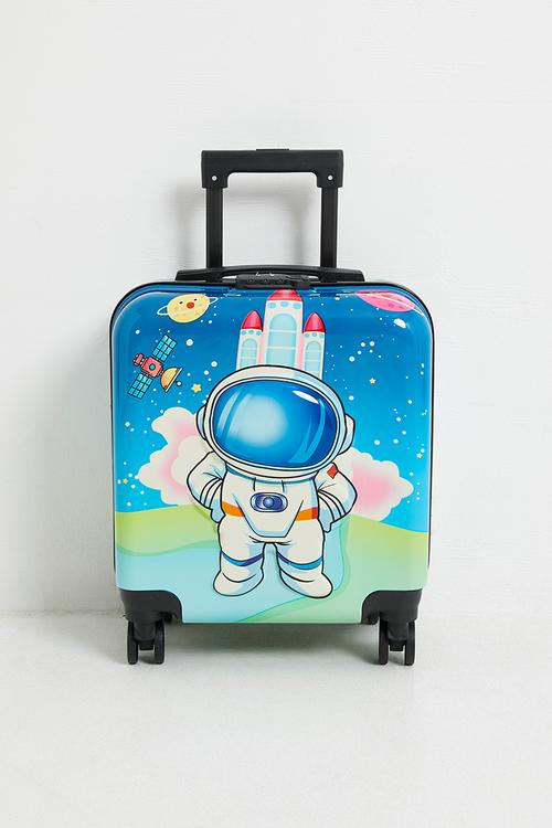 Astronaut trolley bag - blue/multi