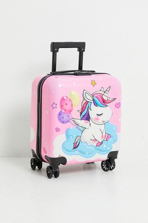 Unicorn trolley bag - pink/multi