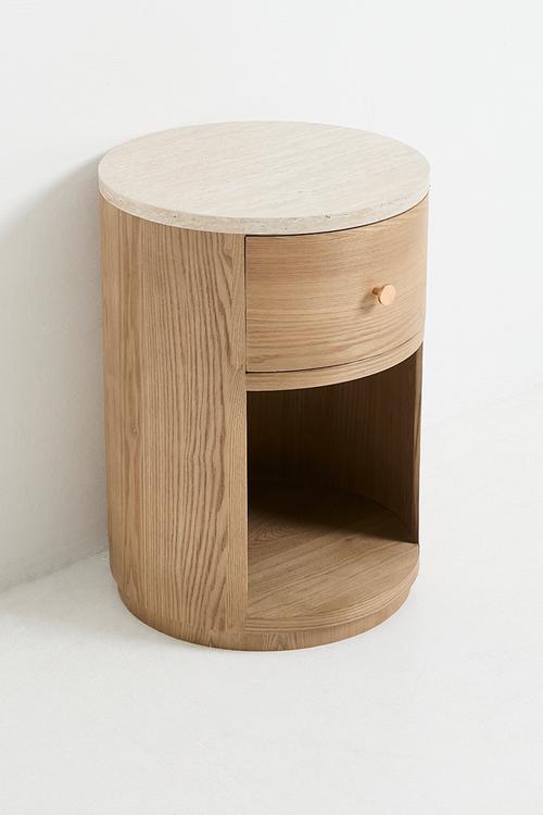 Cara Bedside Table - Natural