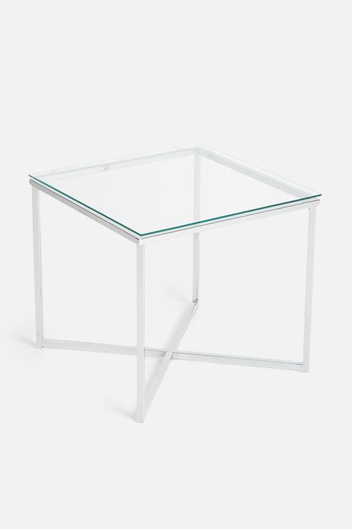 Cross lamp table