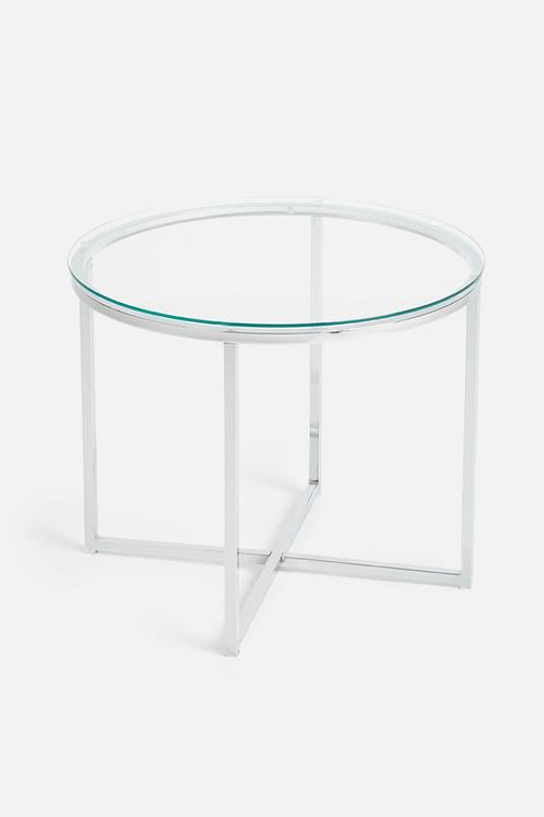 Cross lamp table