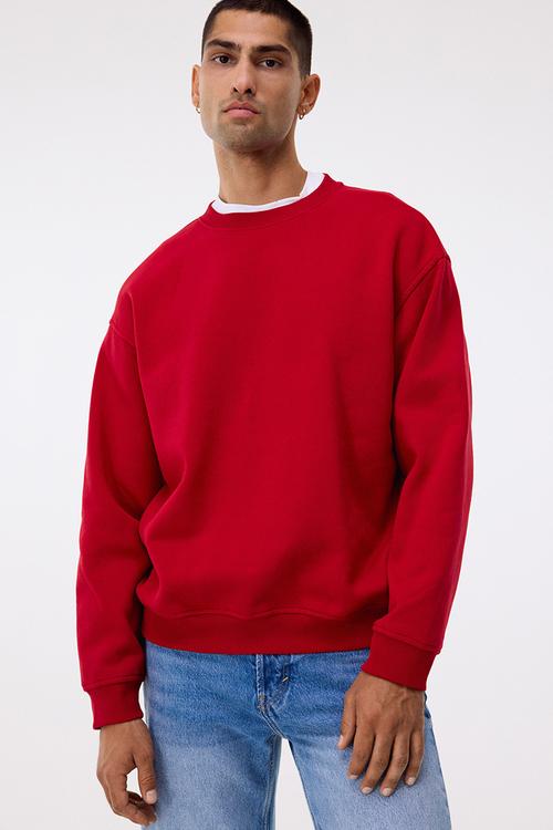 Loose fit sweatshirt - red
