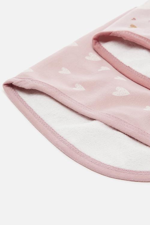 2 pack burp cloth - pink/multi