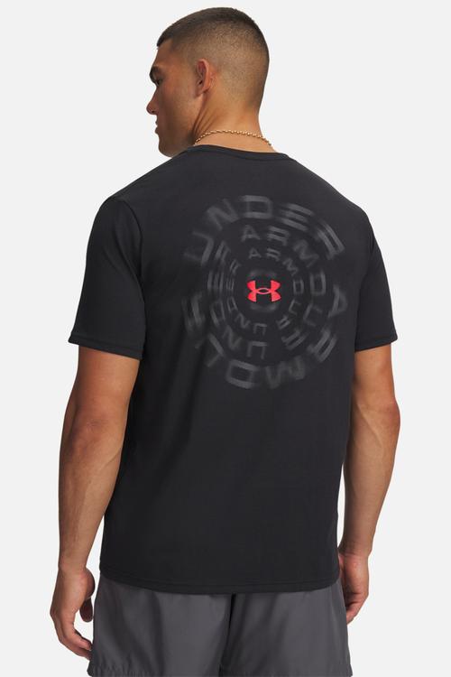 UABlur Wordmark  SS Tee  - Black /  / Red