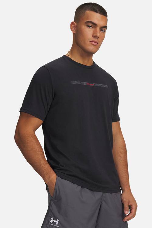 UABlur Wordmark  SS Tee  - Black /  / Red