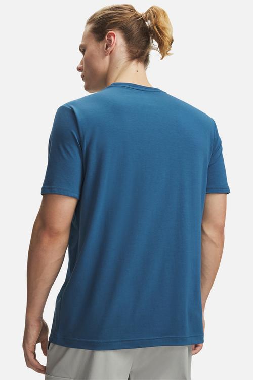 UA  60/40S Armour Globe SS Tee - Wham Blue /  / Atlas Green