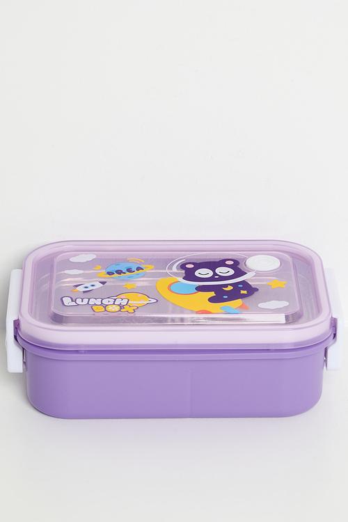 Space themed lunchbox - purple