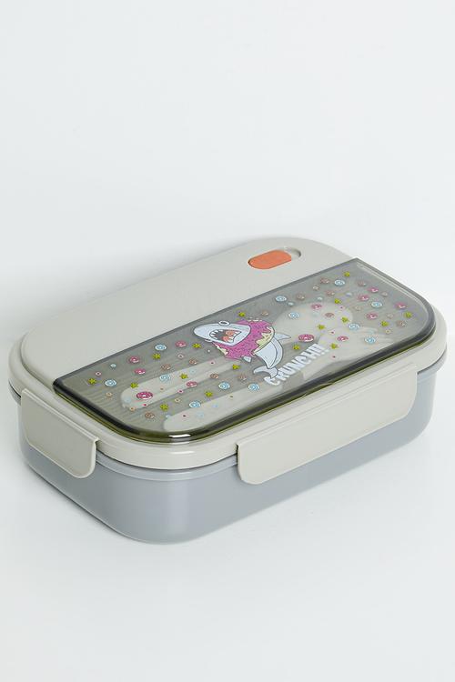 Rectangular lunchbox - grey 