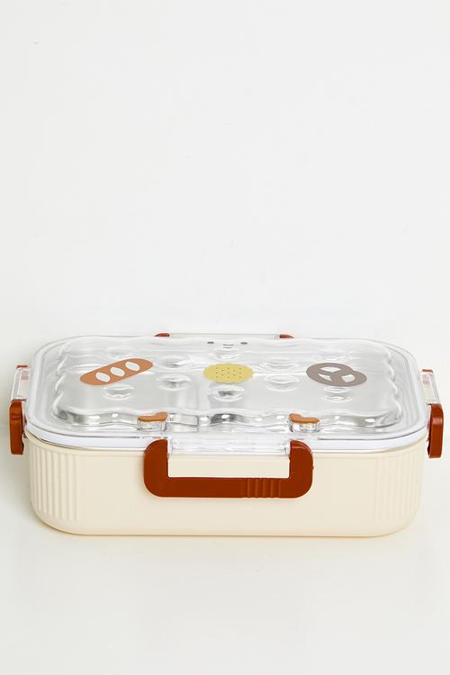 Kids lunchbox - cream/ochre