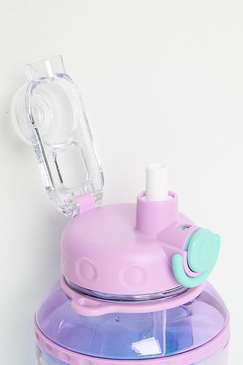 Water bottle with strap - purple/blue