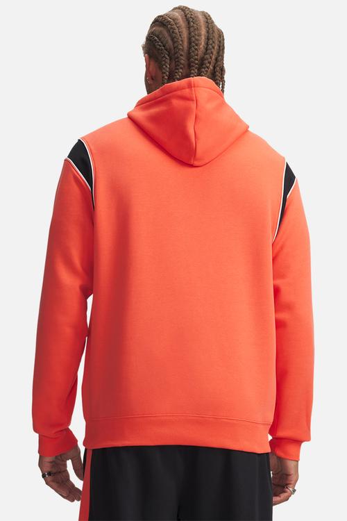 UA Rival Fleece Nov Hoodie - Venom Red / Black / White