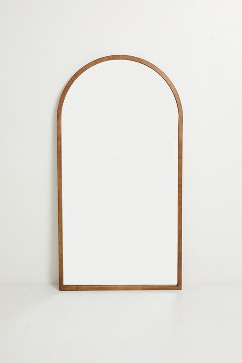 Wooden Arch Large Full Length Mirror - Natural