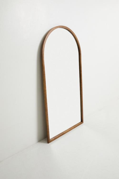 Wooden Arch Large Full Length Mirror - Natural