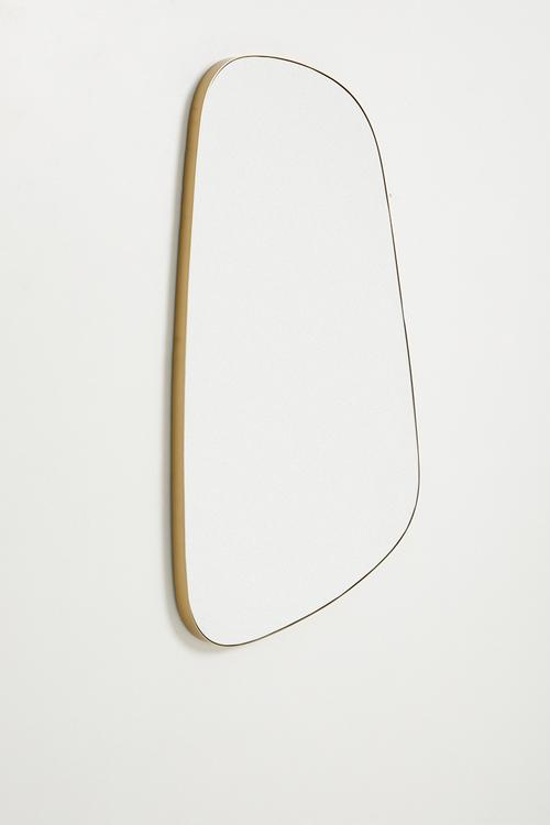 Rectangle Organic Shape Mirror - Gold