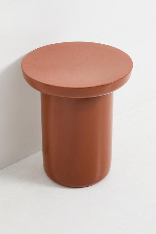 Poppy side table - rust