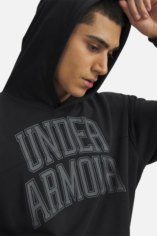 UA Rival LW Graphic Hoodie - Black /  / Black