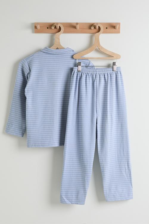 Collared tee & pants pj set - sage green