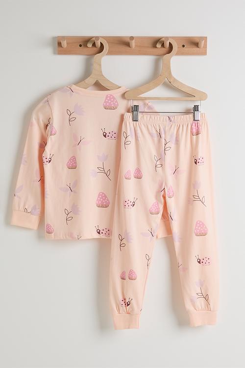 Pj set - pastel pink/multi