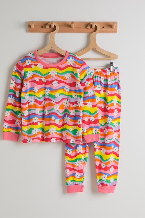 Pj set - multicolour/floral aop