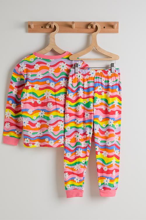 Pj set - multicolour/floral aop