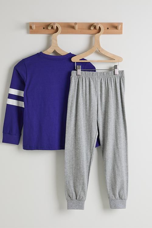 Pj set - navy/grey